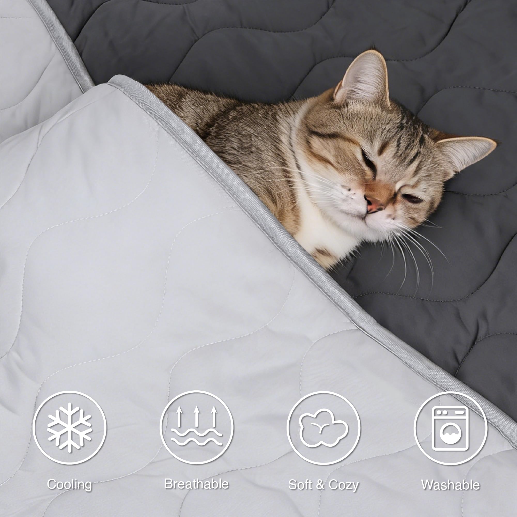 Lightweight design of ZAKAPAWS cooling blanket for travel and lounge