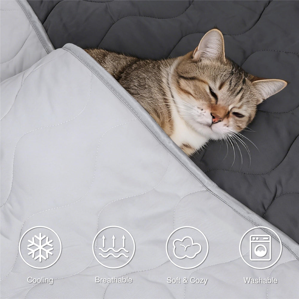 Lightweight design of ZAKAPAWS cooling blanket for travel and lounge