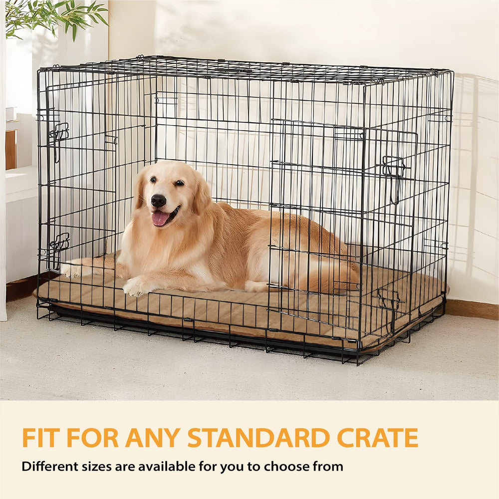 ZAKAPAWS khaki color blends with home or travel crates for versatile use