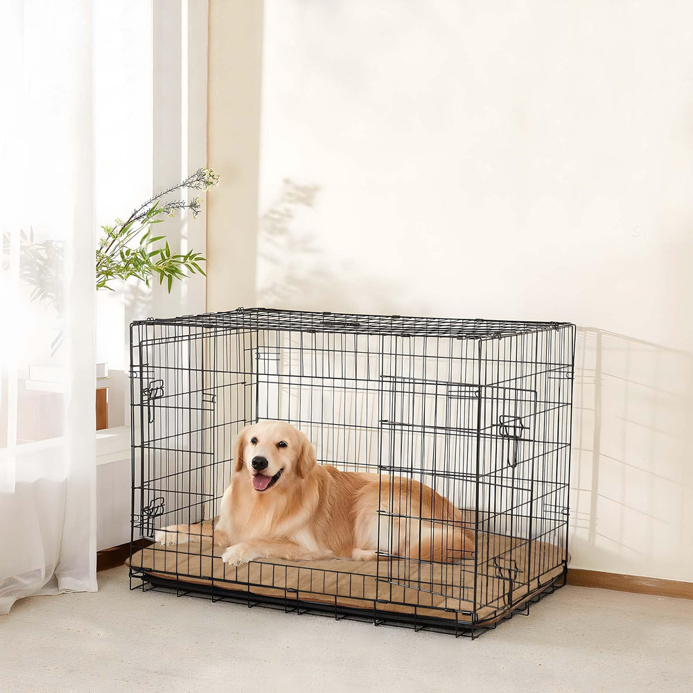 ZAKAPAWS khaki sleeping mat adds soft, cozy style to any space