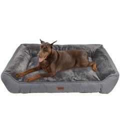 ZAKAPAWS orthopedic bed top view showing thick cushion for comfort