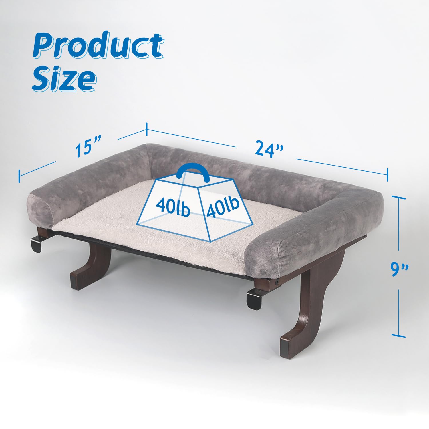 Zakkart sturdy hardwood and metal frame ensures stable resting.