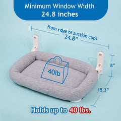 Zakkart sunbathing window perch lets cats enjoy natural light and warmth.