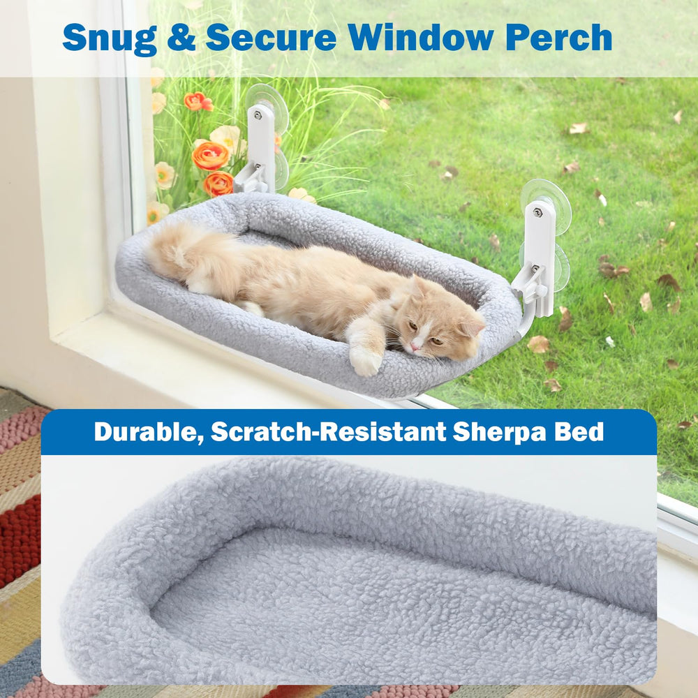 Zakkart easy-install window perch makes setup fast and simple.