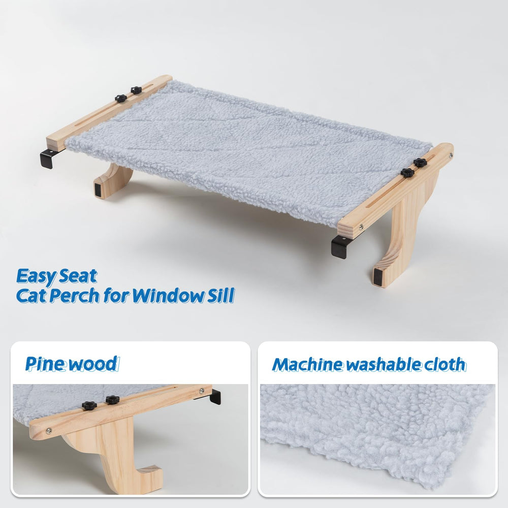 Zakkart Easy Seat in use with window view encourages feline relaxation