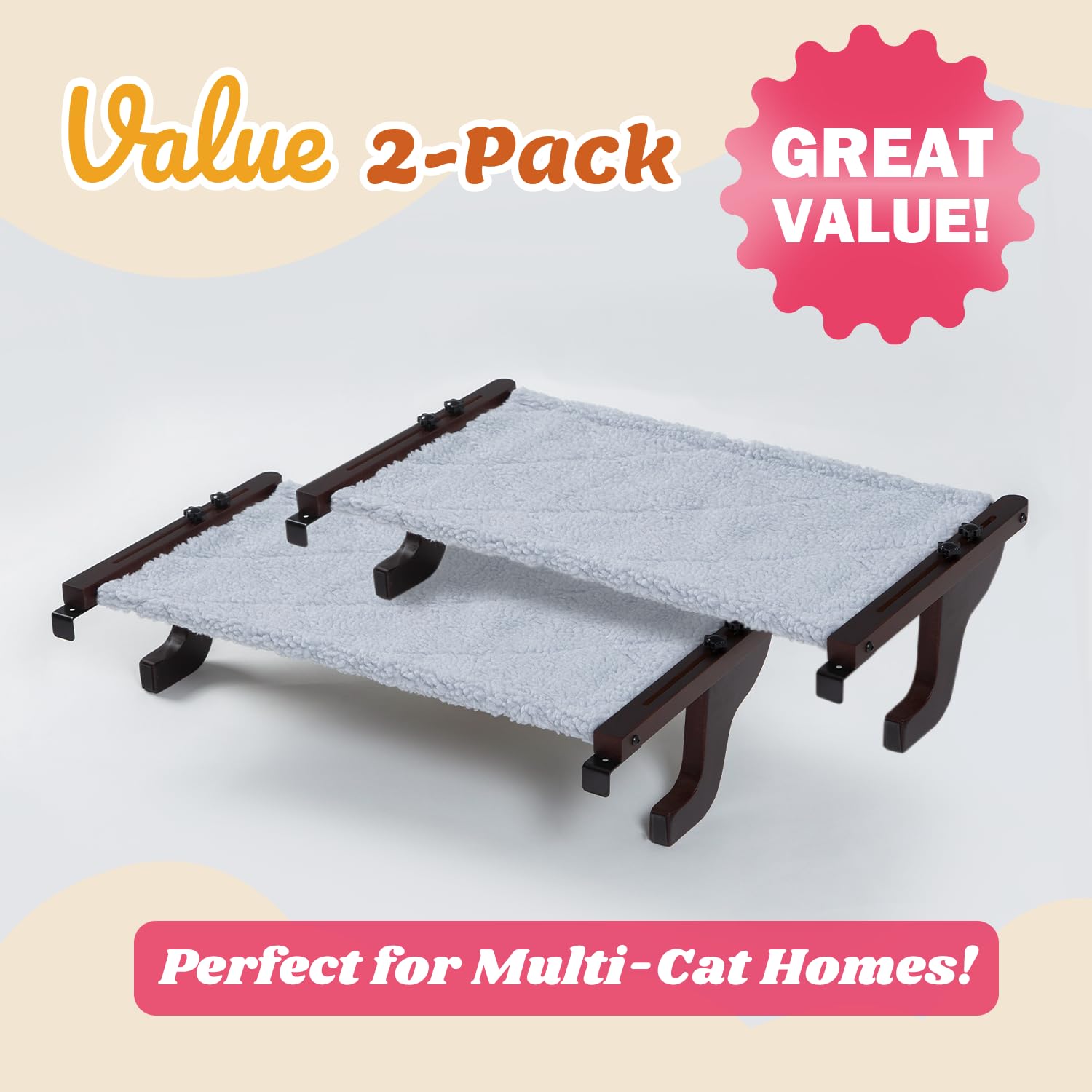 Zakkart gray Sherpa bed provides cozy, washable comfort for cats