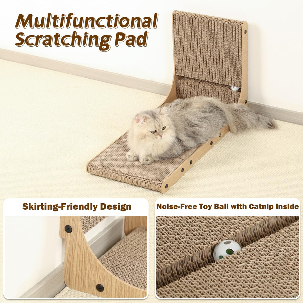 Zakkart eco-friendly cardboard scratcher is recyclable and non-toxic.