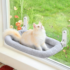 Zakkart foldable cat hammock window provides a compact perch for sunny views.