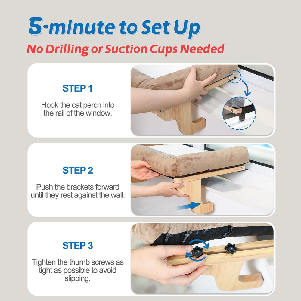 Zakkart hook-slot installation fits many windows without tools.