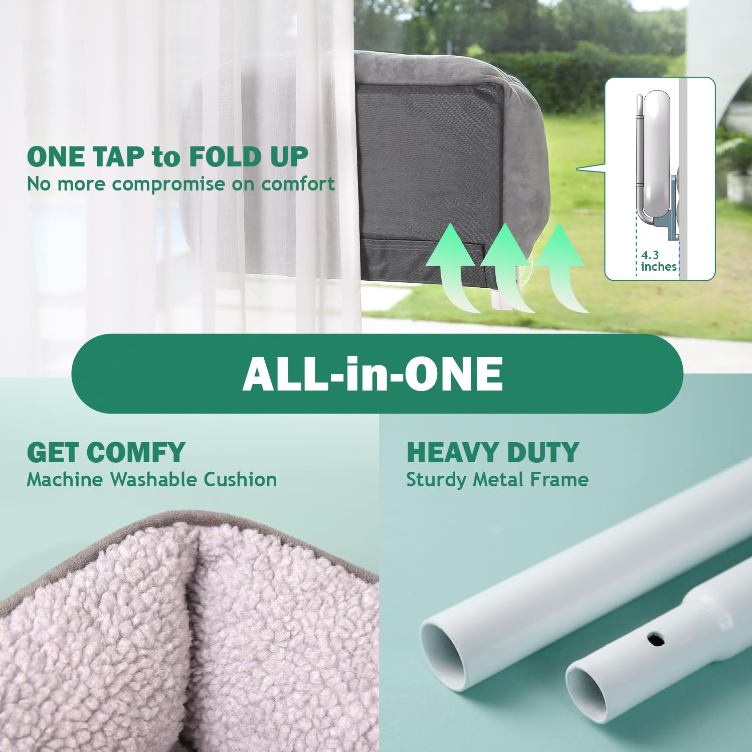 Zakkart machine-washable cat bed stays fresh after play.