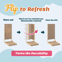 Zakkart medium 19.7-inch vertical scratcher fits smaller spaces.