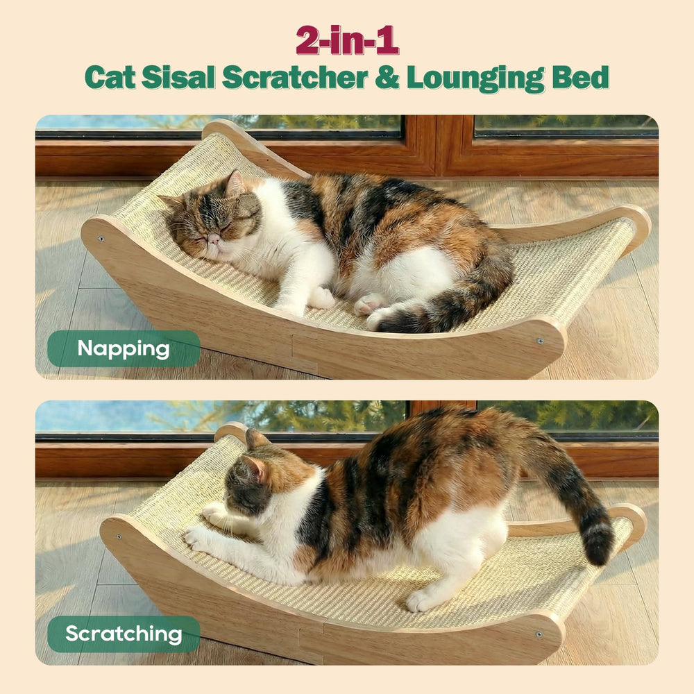 Zakkart natural sisal scratch surface provides wear resistance for daily claw care.