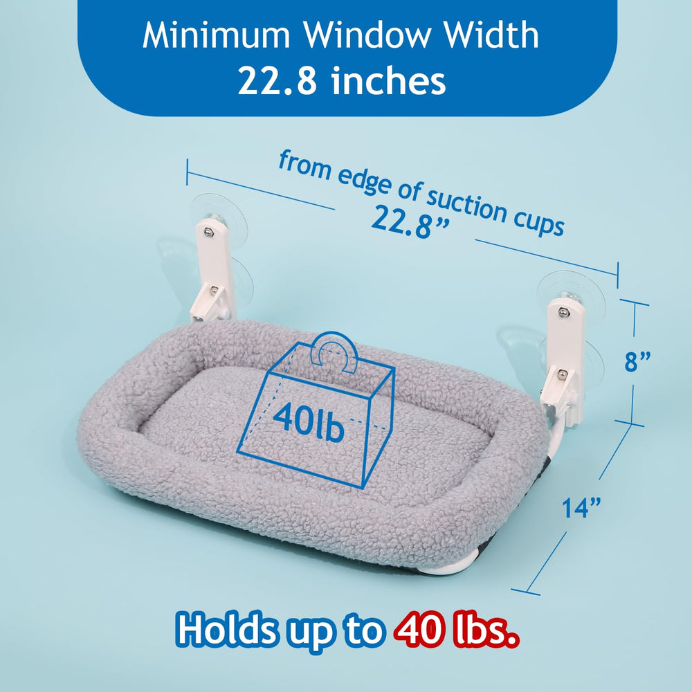 Zakkart sunbathing perch lets cats enjoy natural light safely.