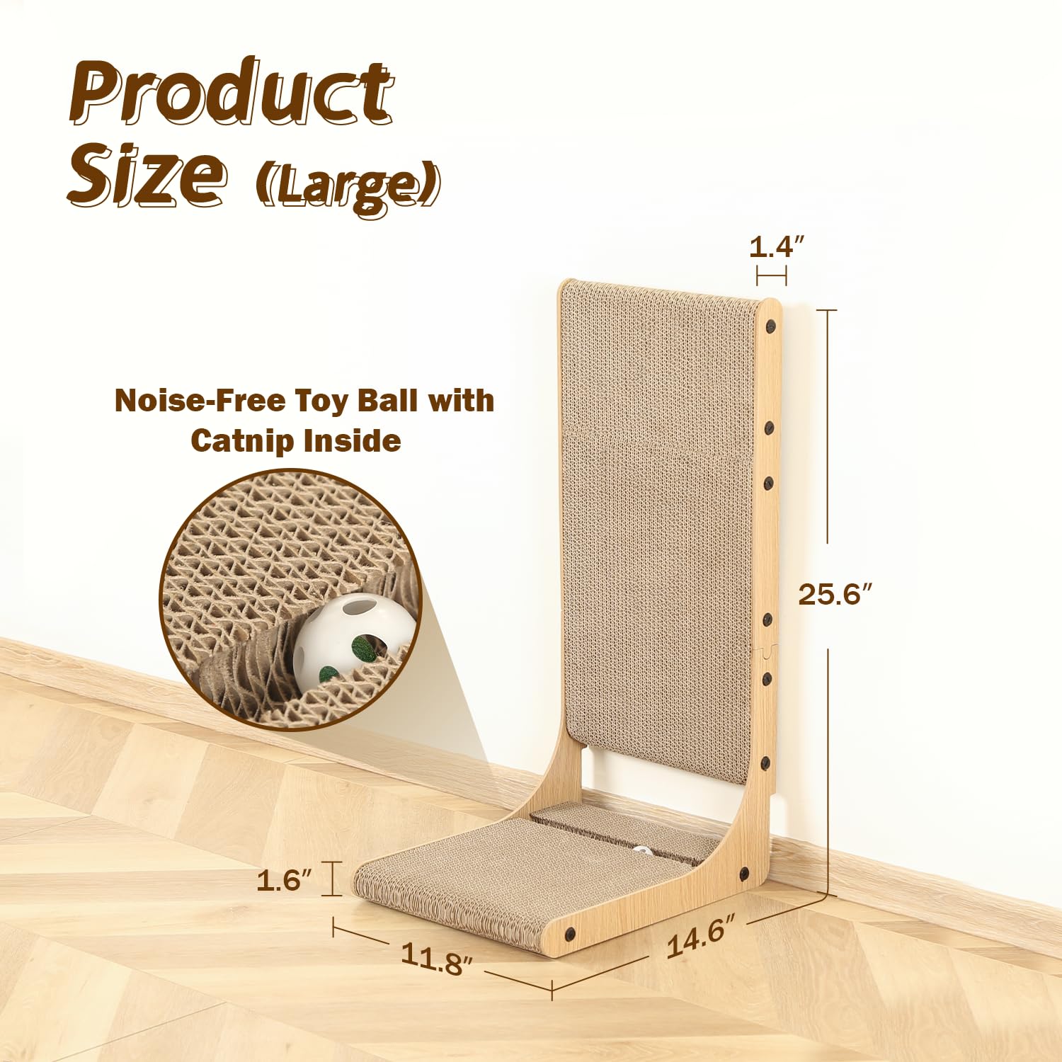 Zakkart reversible pad scratcher doubles surface life with flip-and-use design.