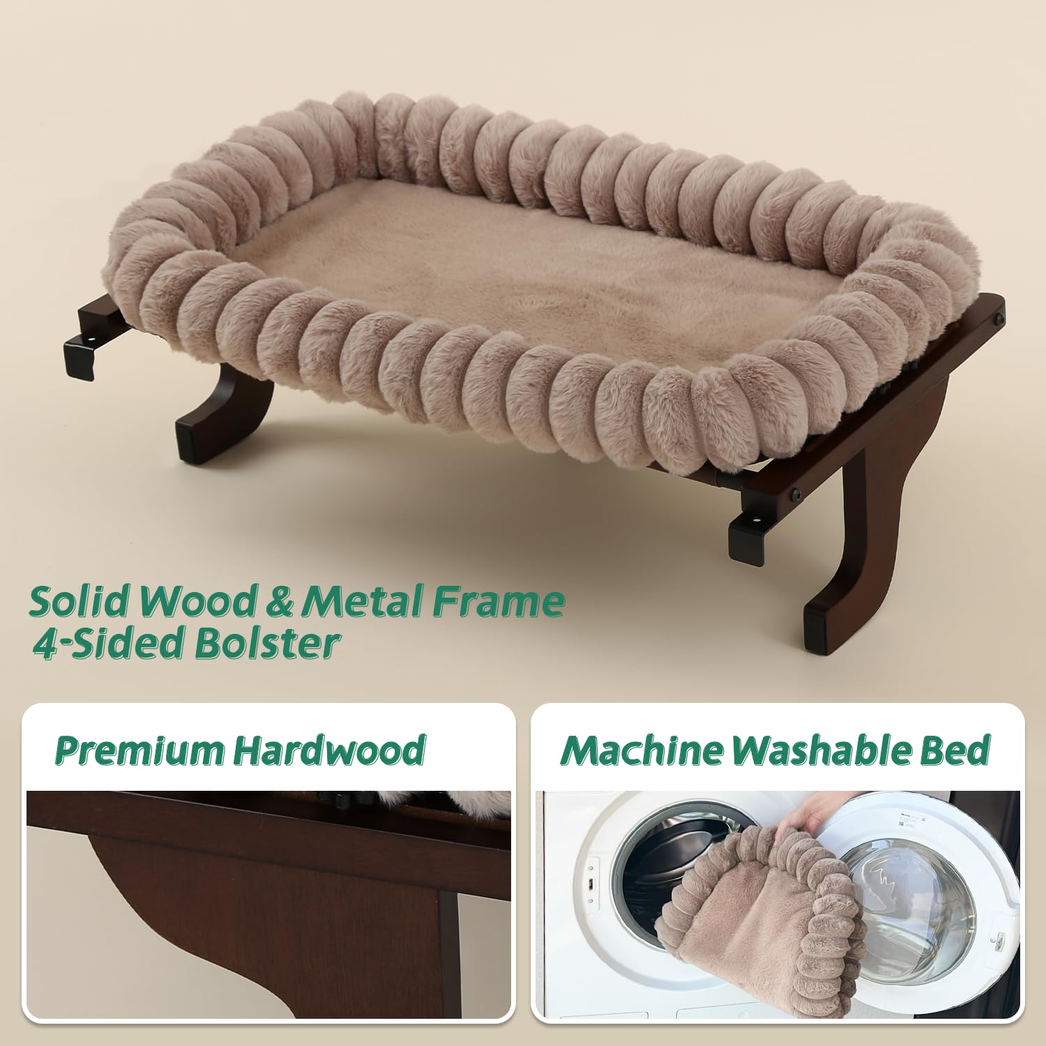 Moveable perch transfers between windows easily for flexibility.