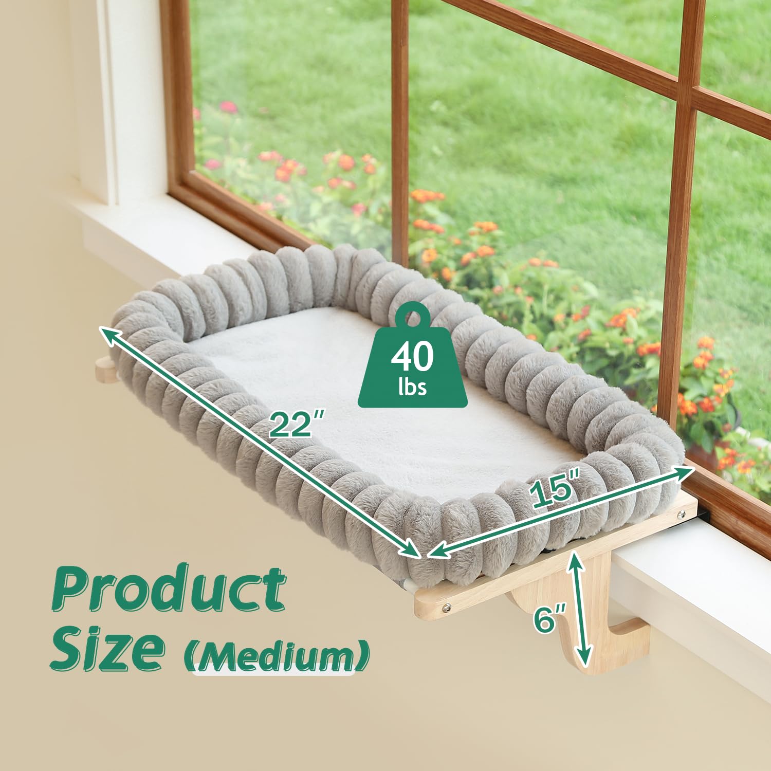 Zakkart SnugCloud bed L 25x15 fits larger cats.