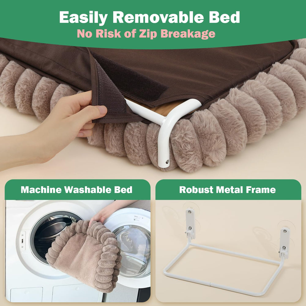 Zakkart SnugCloud window hammock invites sunbathing and birdwatching from the sill