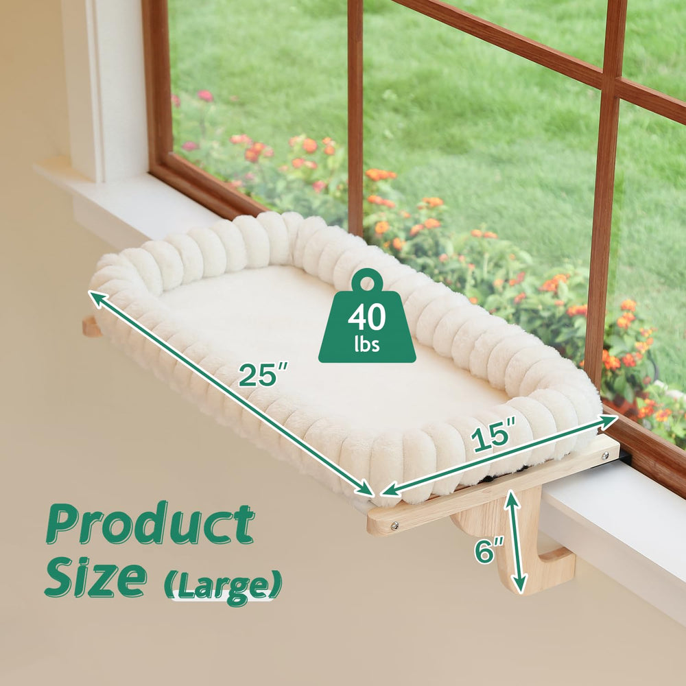Zakkart SnugCloud soft faux fur bed adds warmth during daytime sun.