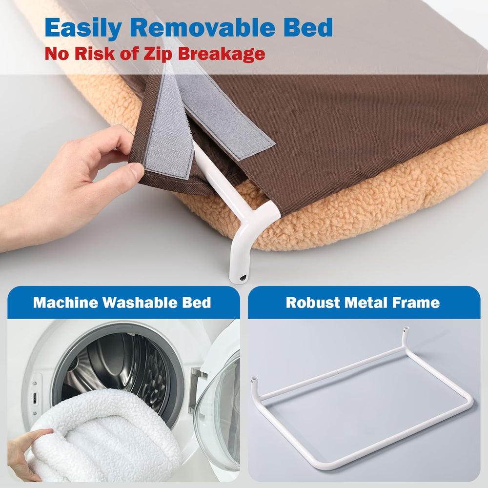 Zakkart suction-cup-window-mount communicates secure attachment with a 1-year warranty.