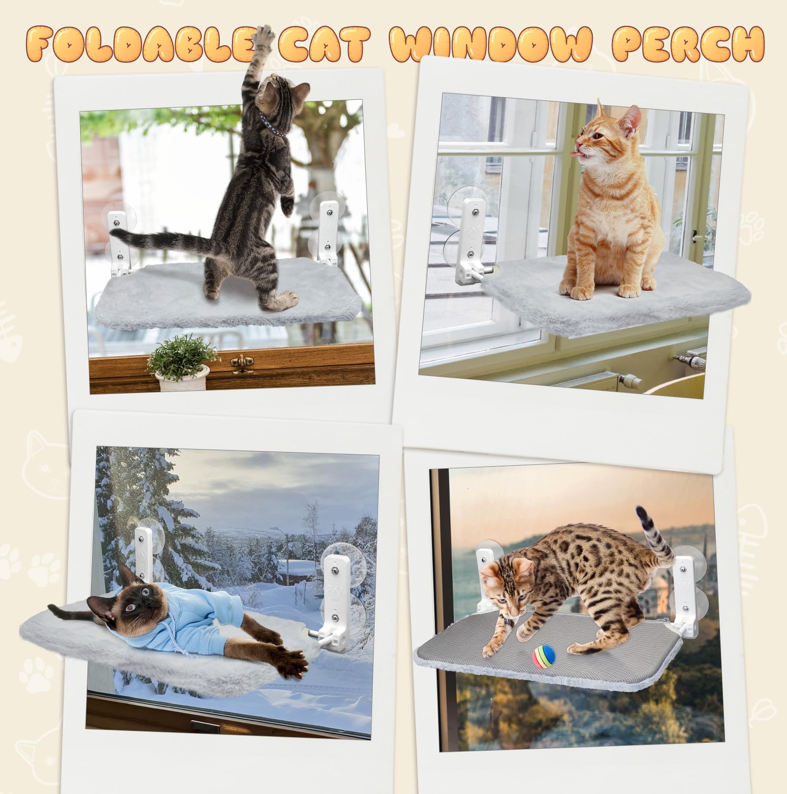 Cordless mounting allows easy, rapid setup on indoor windows