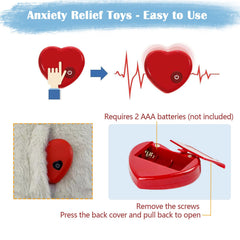 ZALBYUY Heartbeat Puppy Toy heartbeat pocket visible for soothing, heartbeat-like comfort.