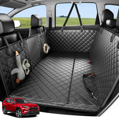 Zanch heavy-duty dog car seat cover backseat hammock expands space for large dogs on the go