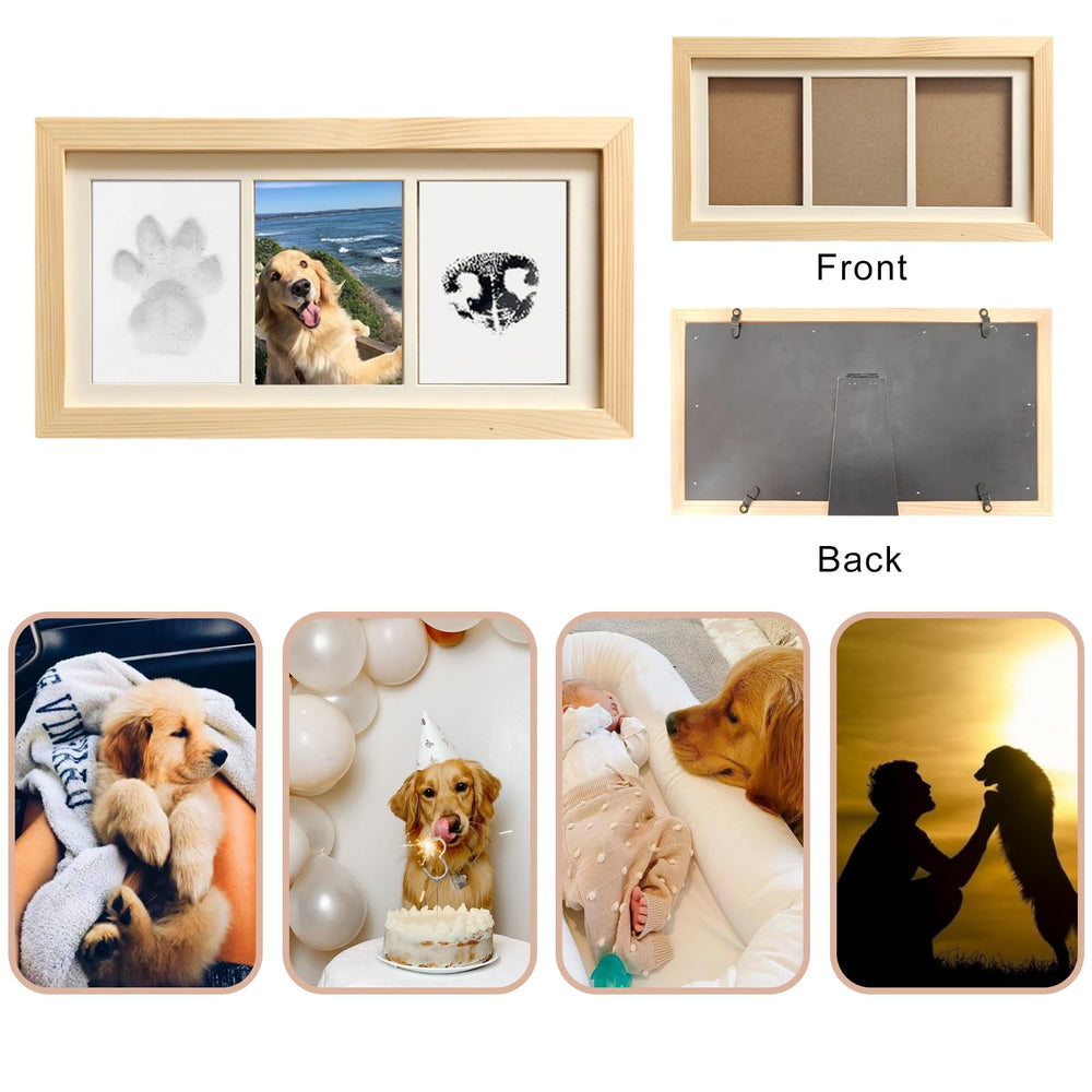 ZAPVLVT ink pad and clay setup enables quick, clean paw prints.