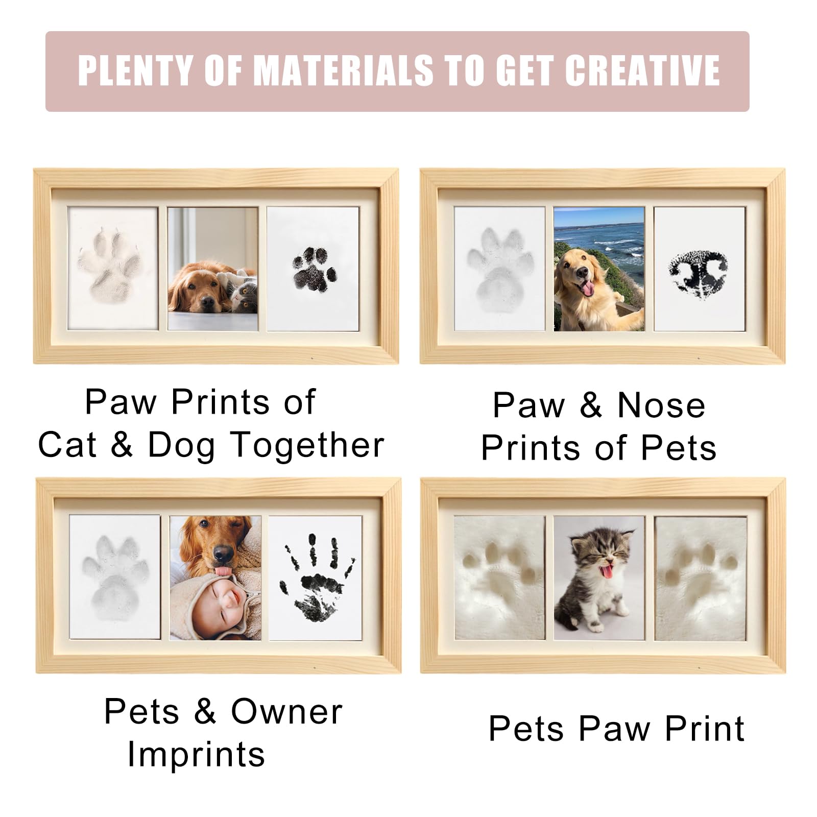 ZAPVLVT two clay packs and papers offer flexible multi-paw prints.