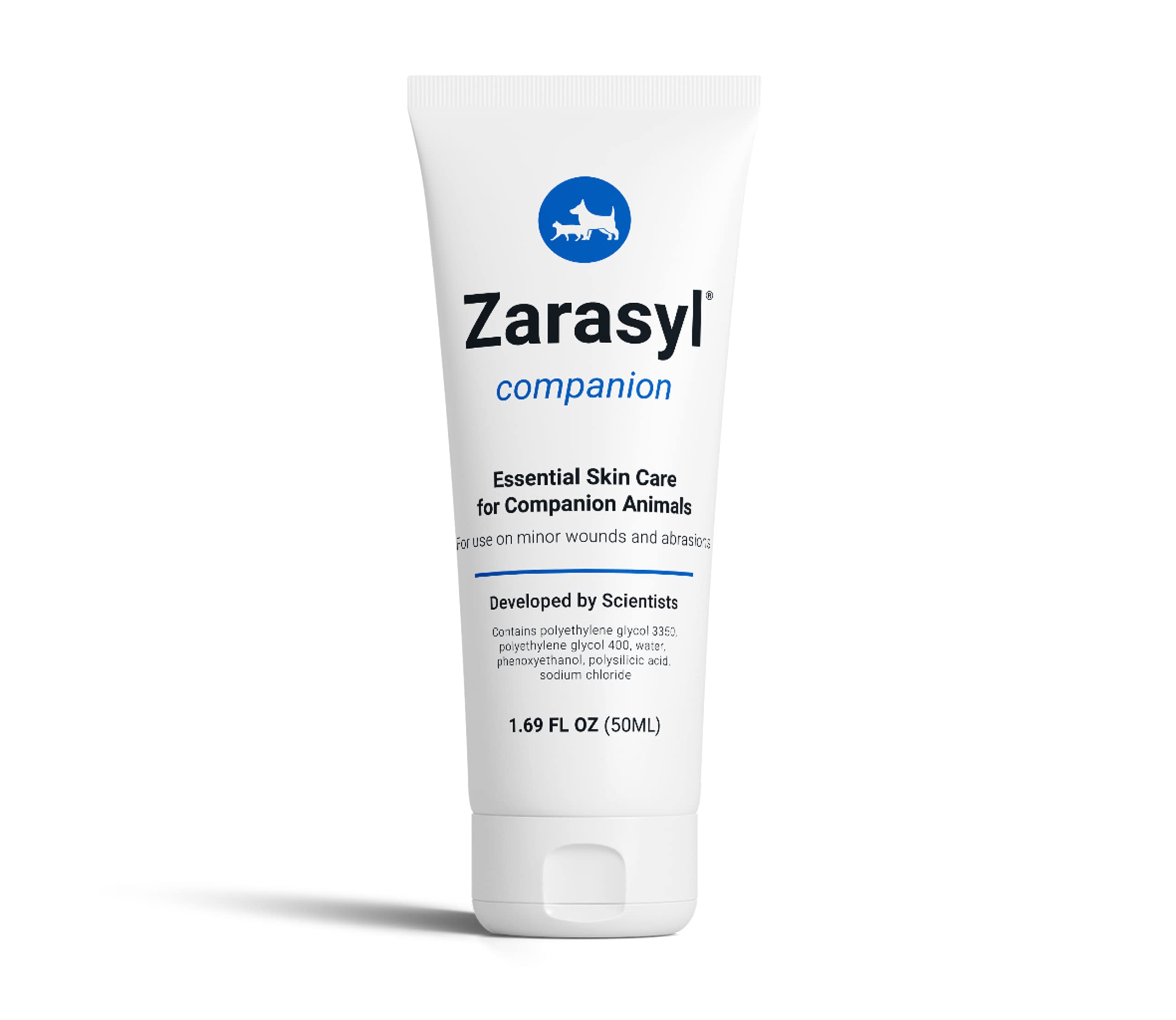 Zarasyl Companion Barrier Cream jar showing protective barrier for minor wounds.