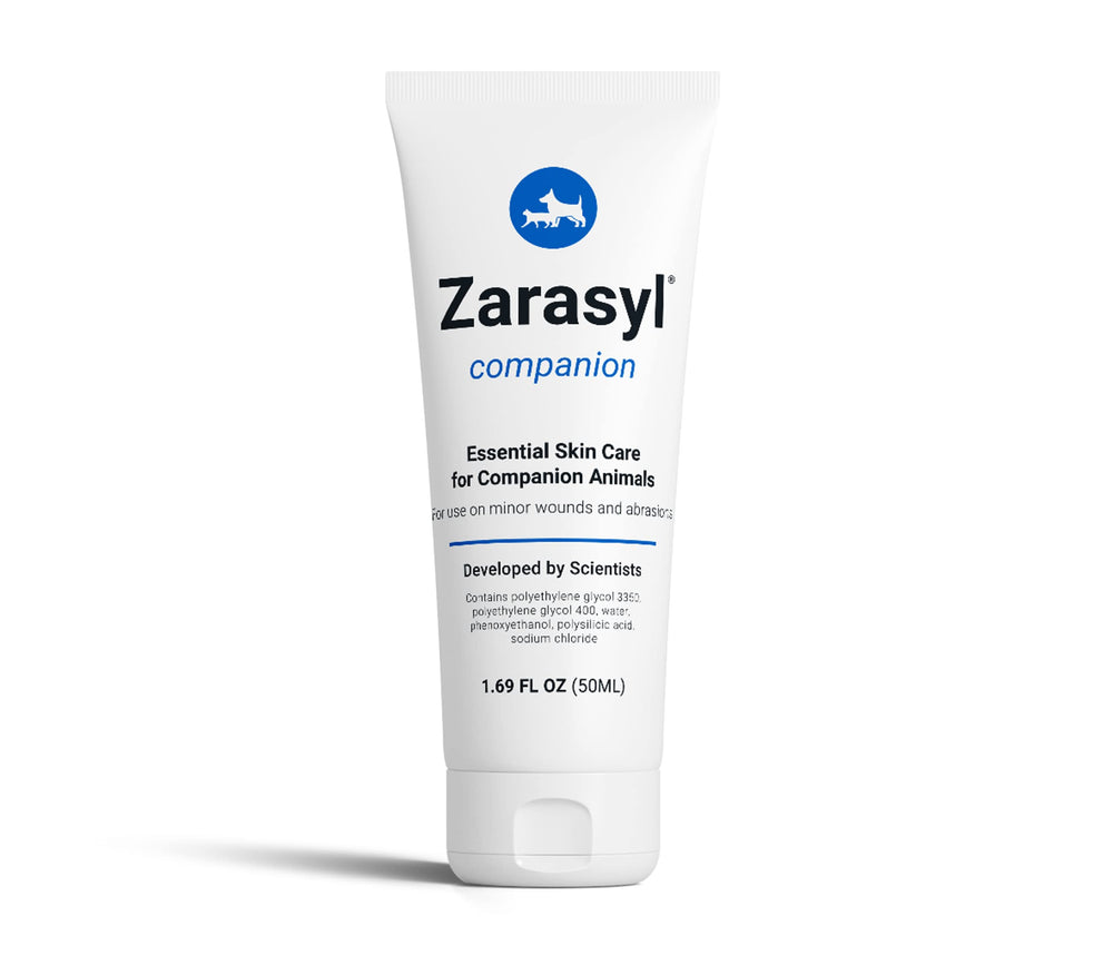 Zarasyl Companion Barrier Cream jar showing protective barrier for minor wounds.