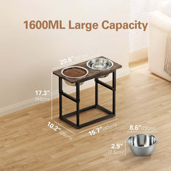 Zarler at 15.7 inch height for taller dogs during meals