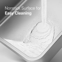 Zarler XL stainless steel litter box top ledge to prevent leakage