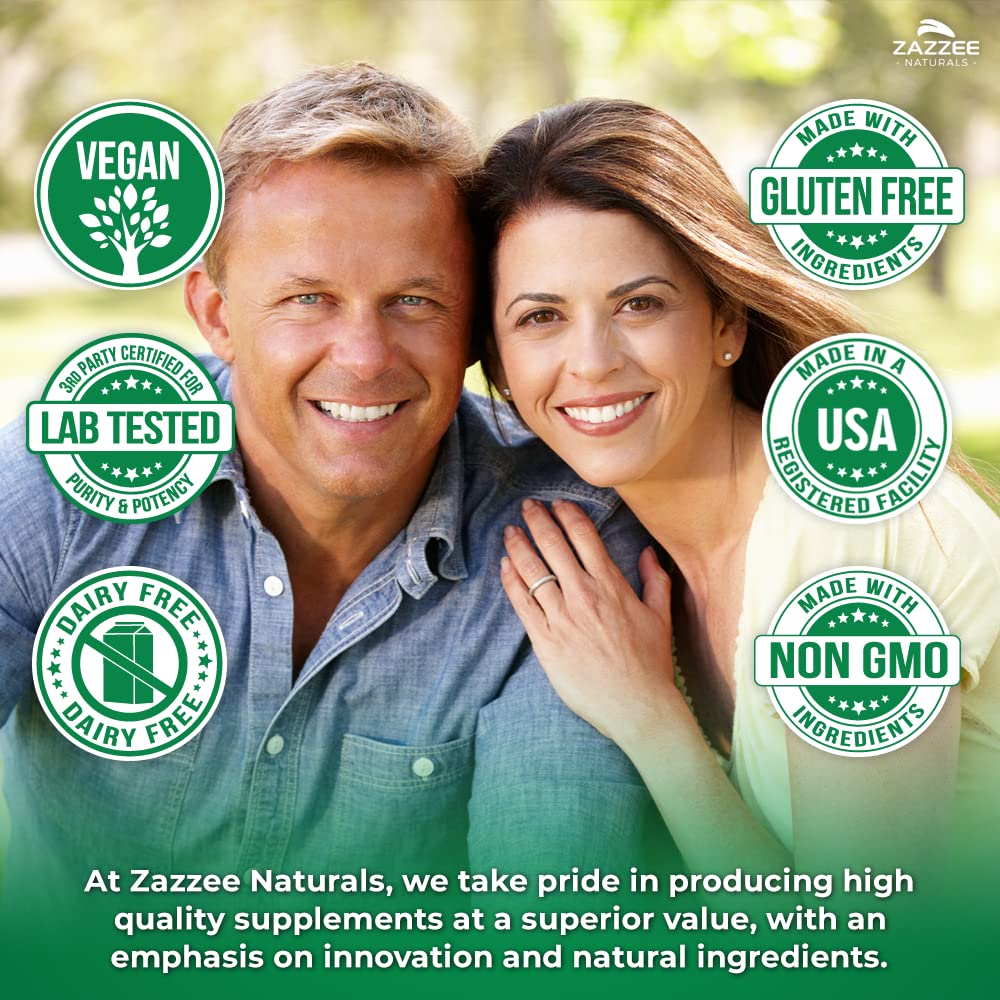 Zazzee capsules on white background convey purity and straightforward daily use