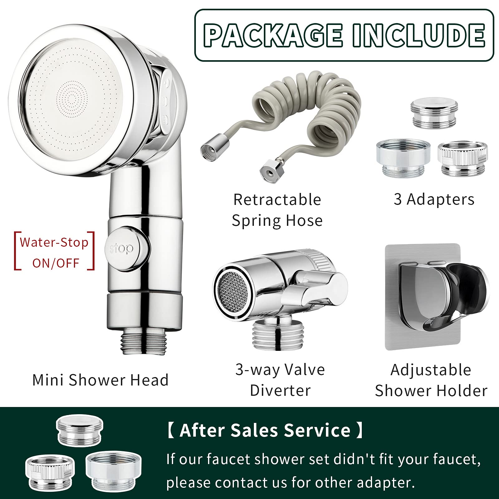 ZCONIEY 3m stretchable hose reaches outside the sink for convenient washing.
