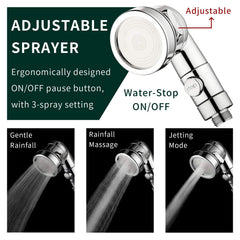 ZCONIEY diverter lets you switch water between faucet and hand shower easily.