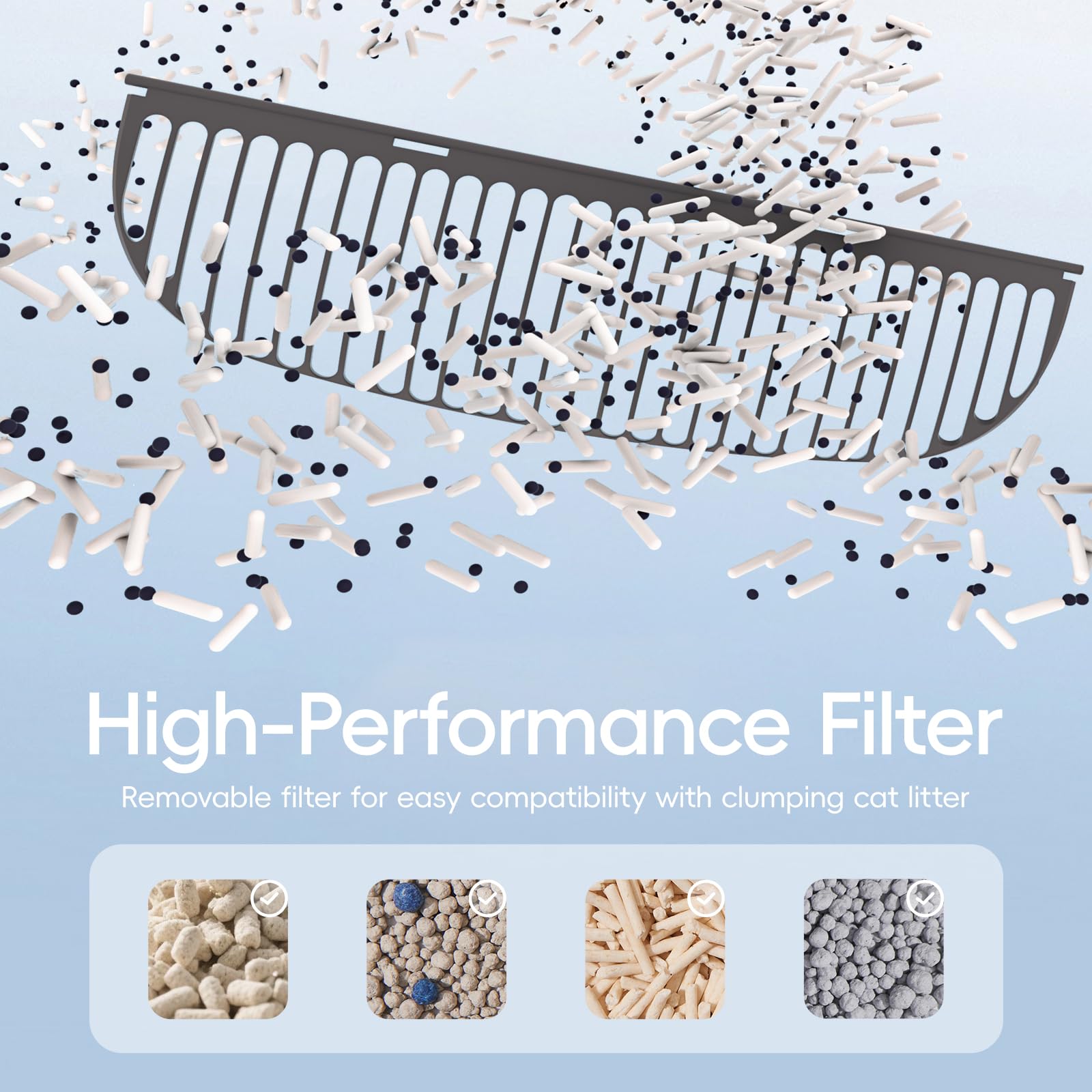 ZeaCotio Included waste bag roll supports convenient disposal after each cycle.