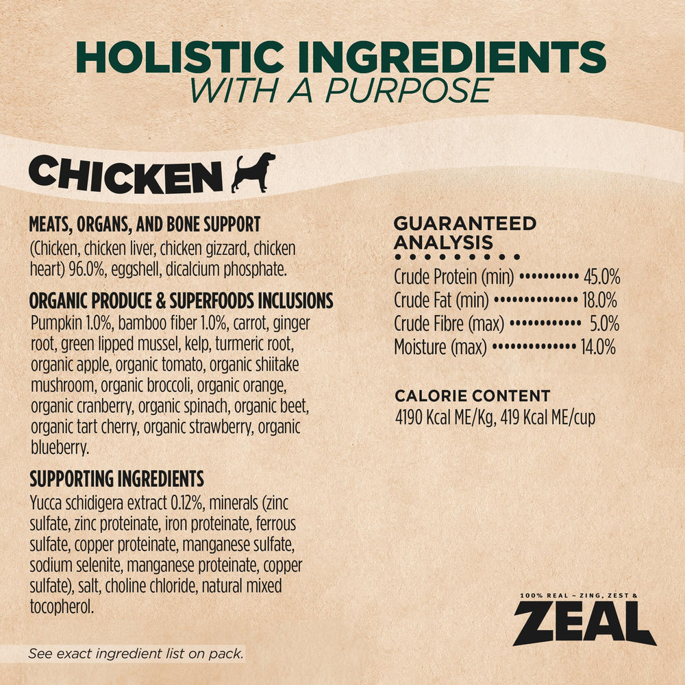 ZEAL air-drying process preserves nutrients and flavor