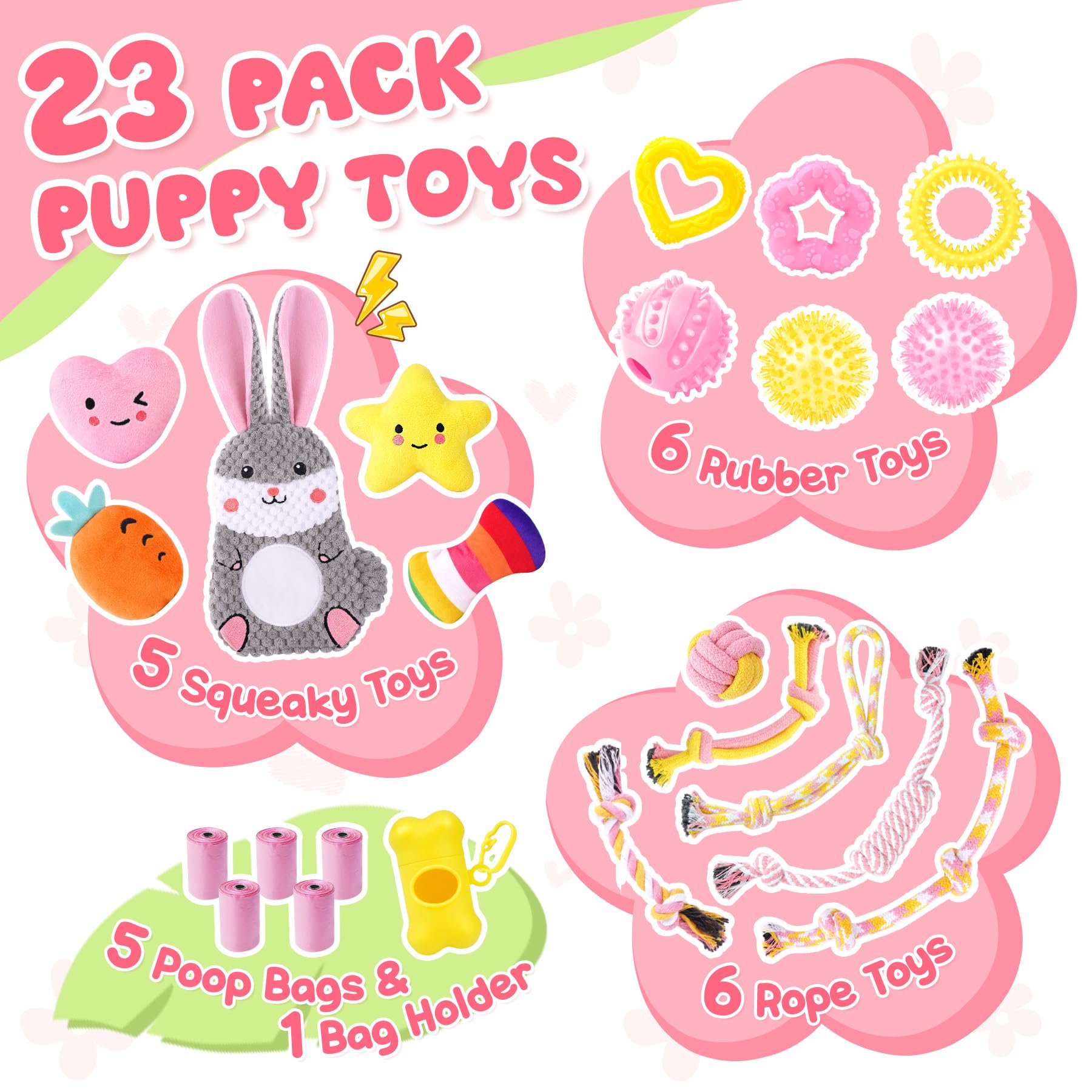 Zeaxuie rope tug toys for interactive play and fetch