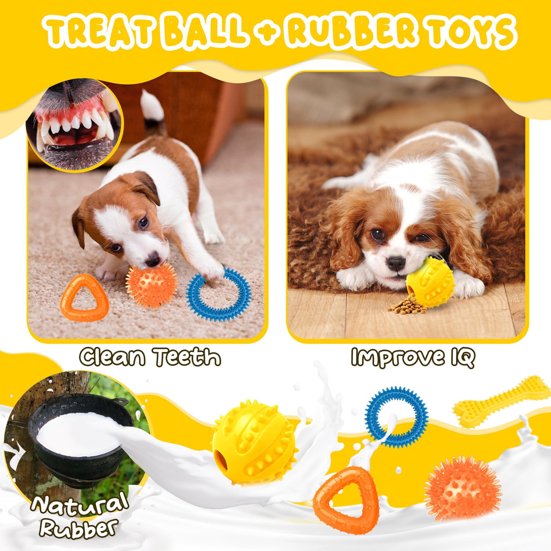 Zeaxuie dog bag rolls in pack for quick toy cleanup