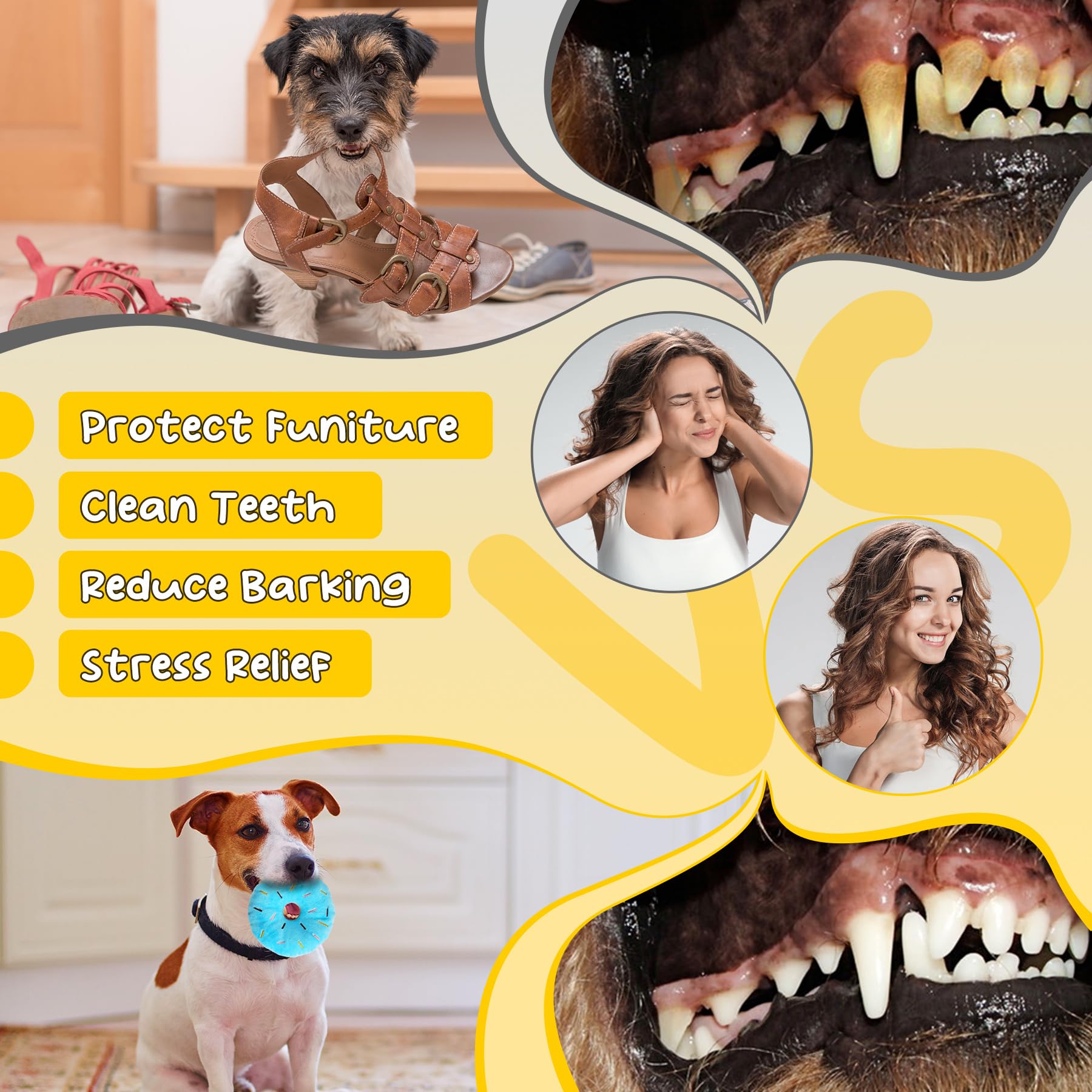Zeaxuie plush squeaker toy highlights engaging playtime