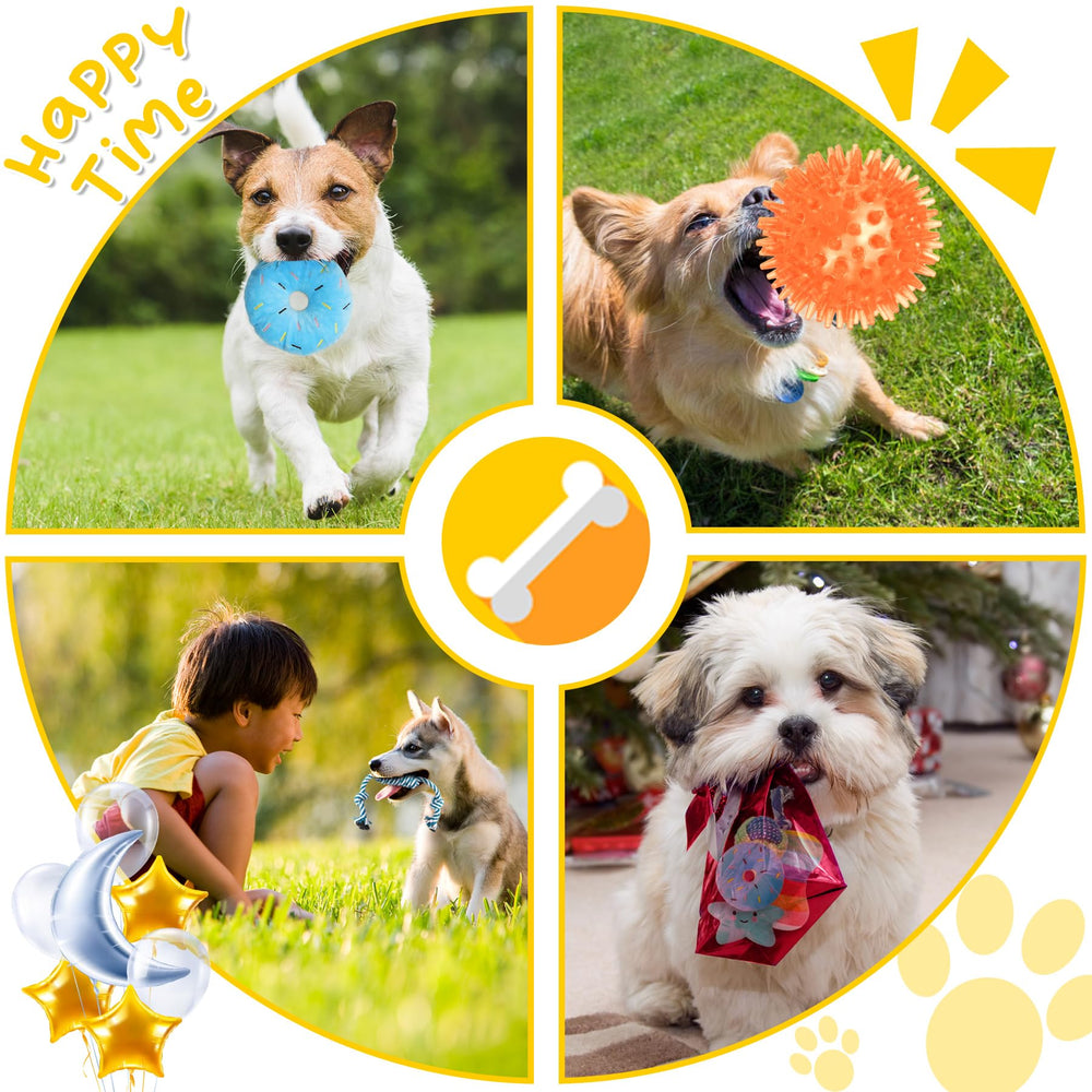 Zeaxuie small-breed teething toys set in action