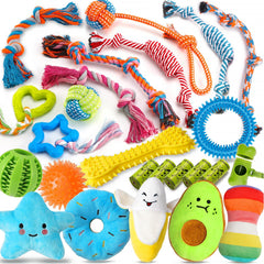 Zeaxuie 25-pack luxury dog chews with ropes for interactive play.