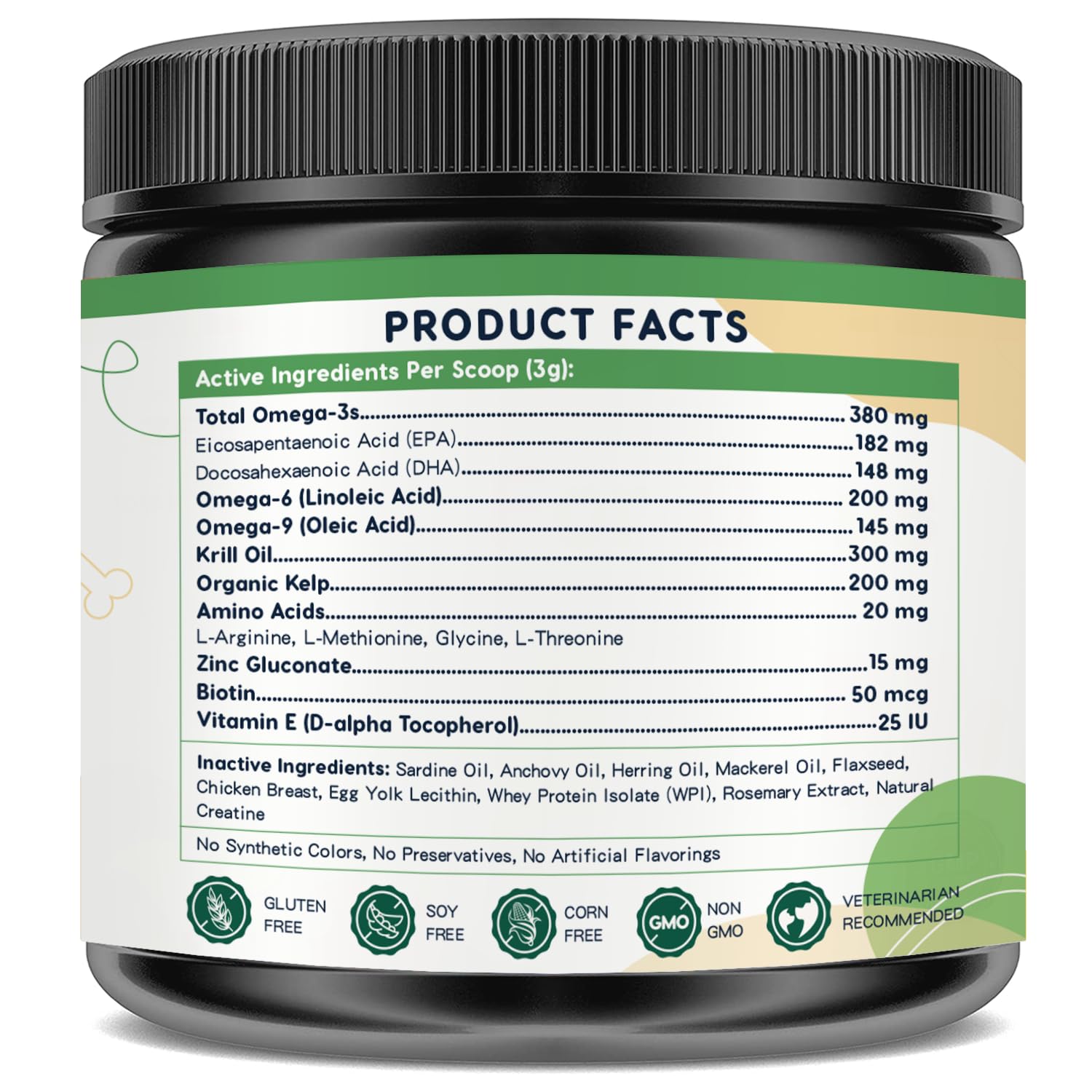 ZEBORA omega-3 dogs easy-daily-diet-mixing enables mess-free meal integration.