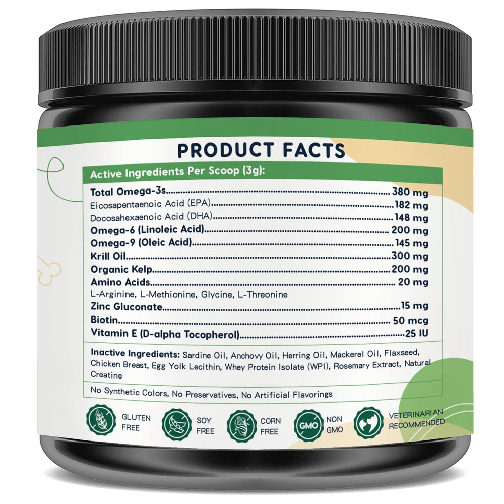 ZEBORA omega-3 dogs easy-daily-diet-mixing enables mess-free meal integration.