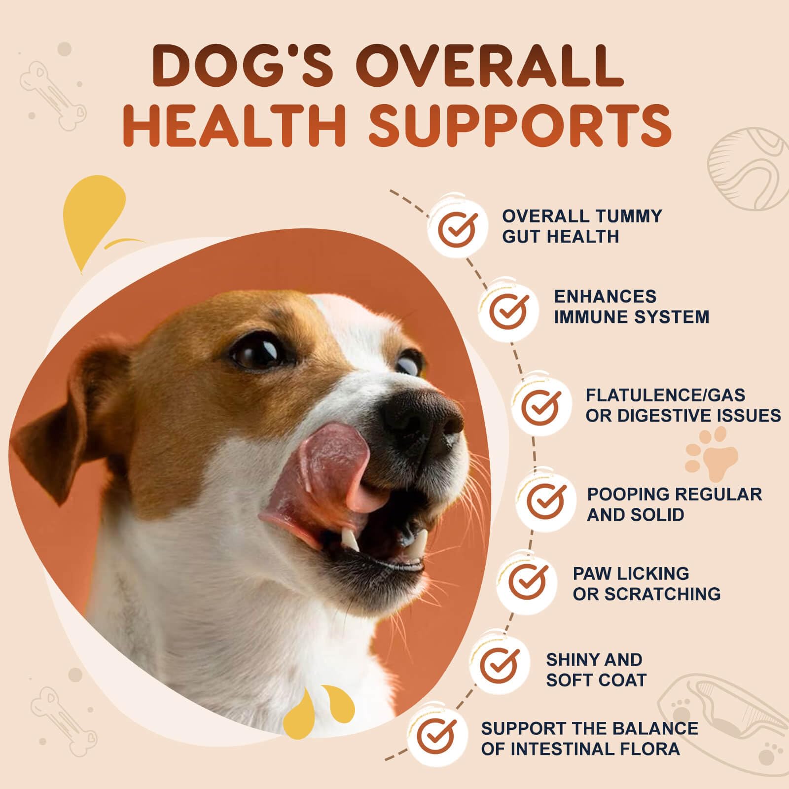 ZEBORA Probiotics for Dogs pumpkin and omega blend supports skin and coat
