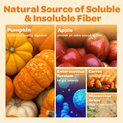 ZEBORA pumpkin for dogs powder scoop ensures precise servings for gut health.