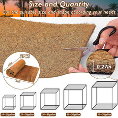 ZeeDix reptile mat roll close-up showing natural fiber detail