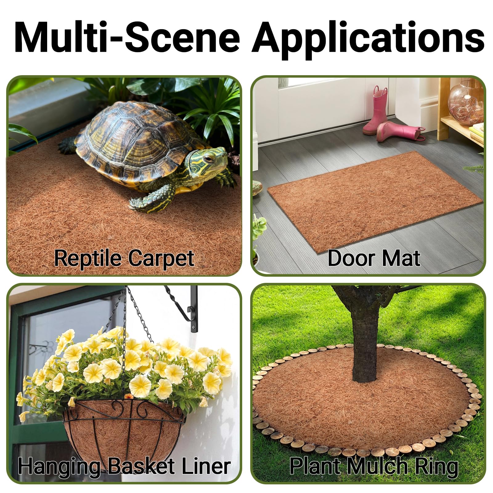ZeeDix dragon habitat liner durable coconut fiber detail.