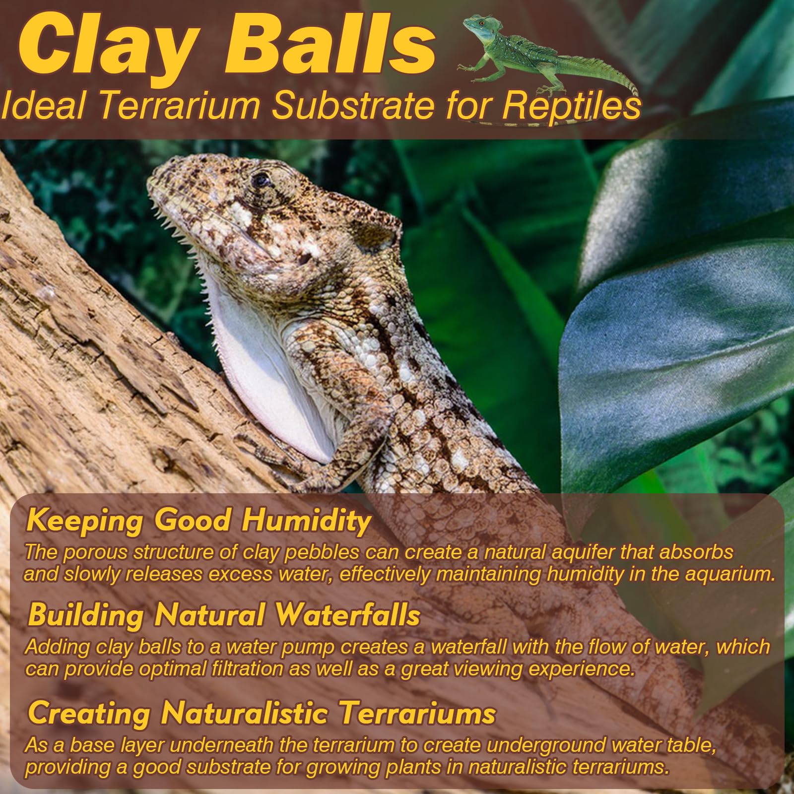 ZeeDix humidity essentials clay balls help maintain consistent moisture in enclosures.