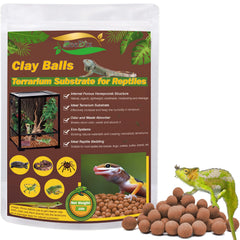 ZeeDix Leca balls provide a drainage layer for terrariums, improving substrate drainage.